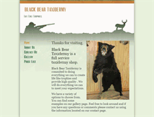 Tablet Screenshot of blackbeartaxidermy.net